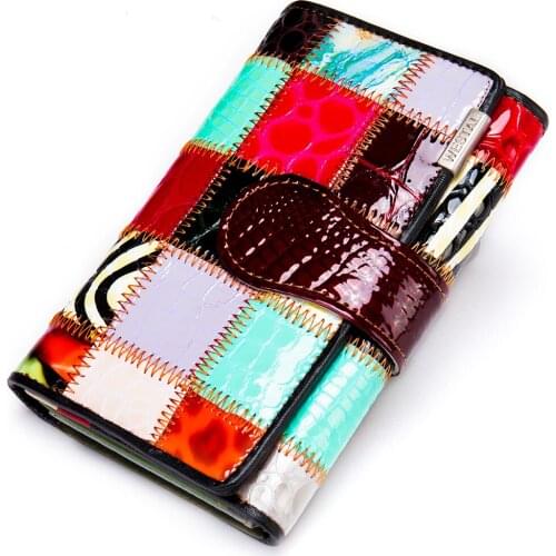 Women Crocodile Pattern Design Luxury Brand Lady Clutch Female Womens Wallet Female Wallet Genuine Leather Purse for