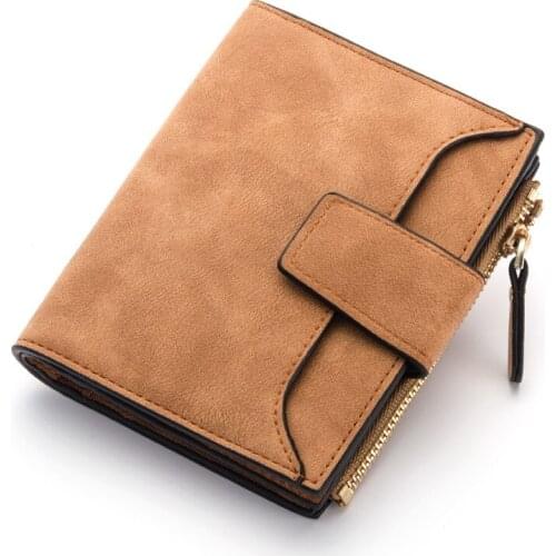 15PCS / LOT Female Leather Wallet Women Small Slim Coin Pocket Purse Solid Color Luxury Designer Wallet
