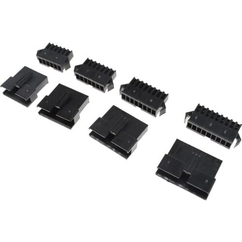 10-100Set Black White SM Connector Plug Pitch 2.54MM Female Male Housing + Terminals SM-2P SM-2R JST SM2.54 2/3/4/5/6/7/8 P Pin