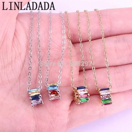 10Pcs Gold Colors Micro pave cubic zirconia CZ spacer bead jewelry colorful zircon bright necklace