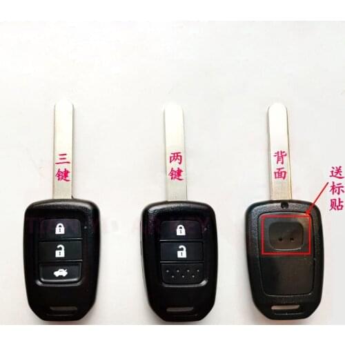 2 3 Buttons Remote Key Shell for Honda Replacement Car Key Blanks Case