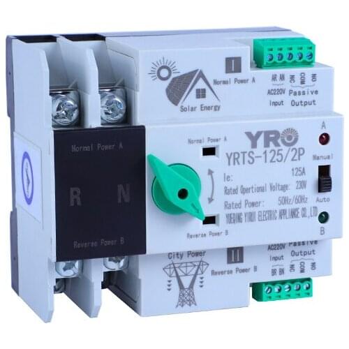 2P 3P 4P ATS Automatic Transfer Switch Dual Power Changeover Switch