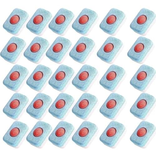 30Pcs Dishwasher Detergent Tablet Dish Tabs Cleaning Dishwashing Concentrated Rinse Block