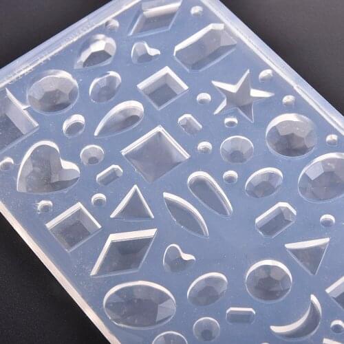 3D Carving Silicone Mold Nail Stamping Camellia/Shell/Bow Tie Pattern DIY UV Gel Acrylic Crystal Nails Template