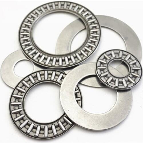 4pcs AXK100135 AXK110145 AXK120155 AXK130170 AXK140180 AXK150190 AXK160200 +2AS plain thrust needle roller bearing with washe