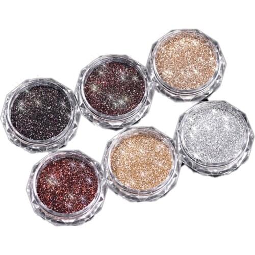 6-Color Diamond Bottled Crystal Diamond Powder Burst Sparkling Crystal Nail Jewelry Glitter Sequins