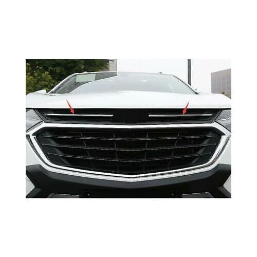 ABS Chrome Center Grill Grid Cover Trim 2pcs For Chevrolet Equinox 2018-2020