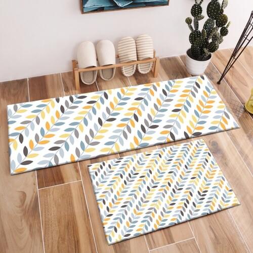 Abstract Leaves Branches Rugs And Carpets For Kids Baby Home Living Room Non-slip Bedroom Hallway Yoga kitchen Door Floor Mats