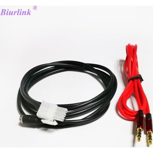 Biurlink Motorcycle Aux Adapter Motor Audio Mp3 Cable Female 3.5MM Jack for Honda Goldwing GL1800
