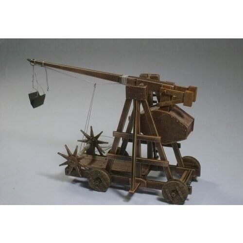 Free shipping Medieval chariots Roman army Classic Chariot Model The trebuchet Wooden Model offer English instructions files