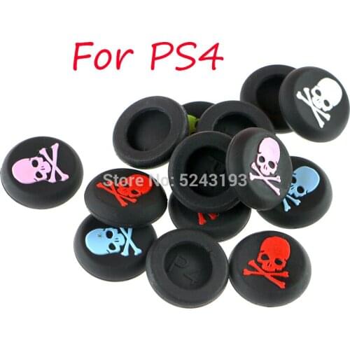 10pcs Skull Thumb Stick Grips Cap Gamepad Joystick Cover Case For Sony PlayStation 4 PS3 PS4 Xbox One 360 Controller ThumbStick