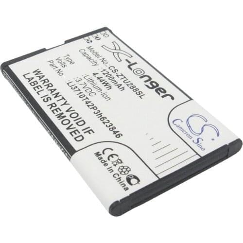 CS 1200mAh / 4.44Wh battery for ZTE S207, U288 Li3710T42P3h623846