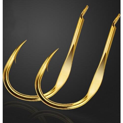 DYGYGYFZ 20pcs Thousand Ketones Hit Gold, Goldfish Hooks, Barbed Puncture, Strong Hooks, Big Hooks