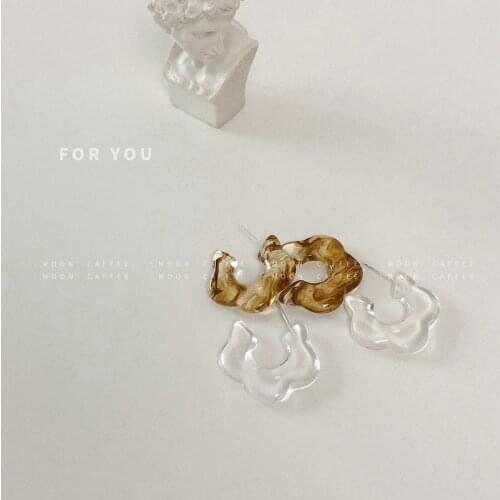 Minority Design Sense Retro Flower Resin S925 Earnail Female Temperament Jokey Sen Department Earact The Role Of Tide