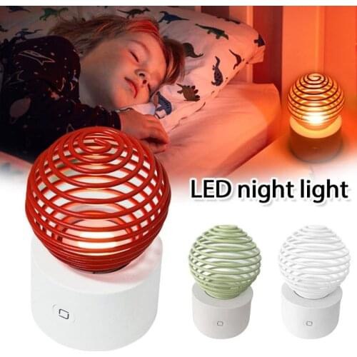 Touch Dimming LED Night Light Usb Atmosphere Light Candle Lamp Metal Iron Bedside Touchable Shade Lamp Lantern Shape Table Lamps