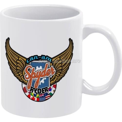 Can Am Ryder Flags Coffee Mugs 330ml Creative Travel Mug and Cup Office Drinkware Mugs Tazza Can Am Ryder Motorcycle Trike Bike