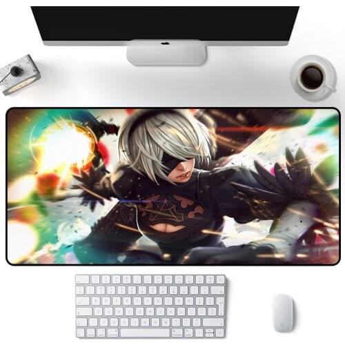 NieR Automata Mouse Pad Gamer Mousepad XXL Mouse Mat Large Desk Mat Computer Keyboard 70x40cm Speed Carpet Gaming Mousepad Anime