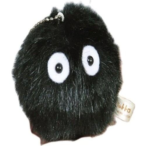 8cm My Neighbor Totoro Soft Toy Fairydust Black Briquettes Elf Push Pendant Plush Doll