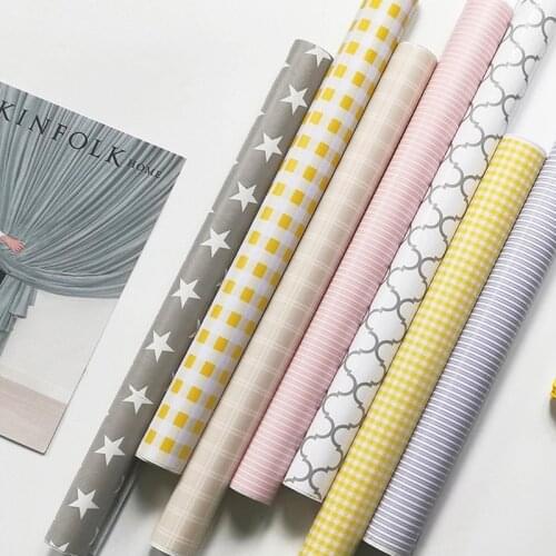 Childrens bedroom pvc wall stickers self-adhesive waterproof mildew wallpaper Student dormitory decoration stickers 45cm*10M