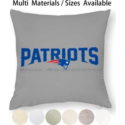 Patriot Pillow Case Throw Pillow Cover Cotton Linen Flax Patriot Football New England Patriot Tom Brady Boston Brady Pats