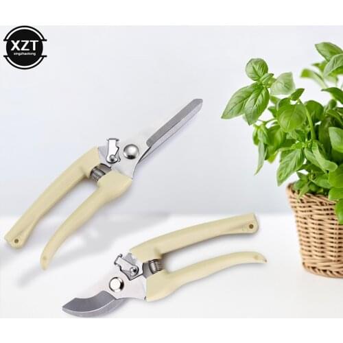 Stainless Steel Gardening Shear Scissor Anti-Slip Gardening Pruning Shear Scissor Cutting Tools Pruner Tree Cutter Home Tools