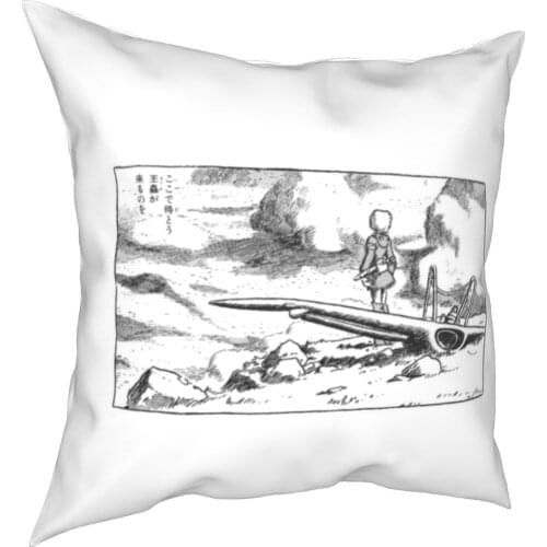 Nausicaä Manga Kissenbezüge Couch Die Tal der Wind Ghibli Anime Miyazaki Kissen Fall Dekorative Kissen 40*40cm