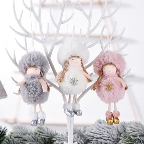Christmas Angel Plush Doll Pendant Xmas Tree Hanging Decor Party Ornaments 2