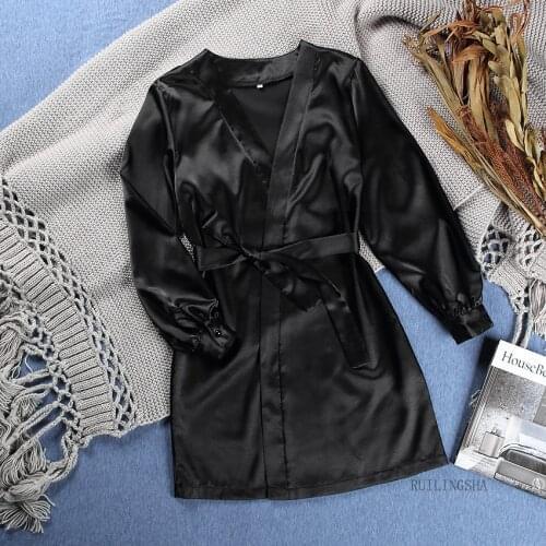 Женские шелковые халаты RUILINGSHA China At AliExpress