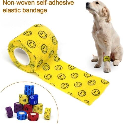 15 Colors Self-Adhesive Elastic Bandage Health Care Treatment Camouflage Bandages Cotton Cloth Non-woven Fabric Emergency Tape