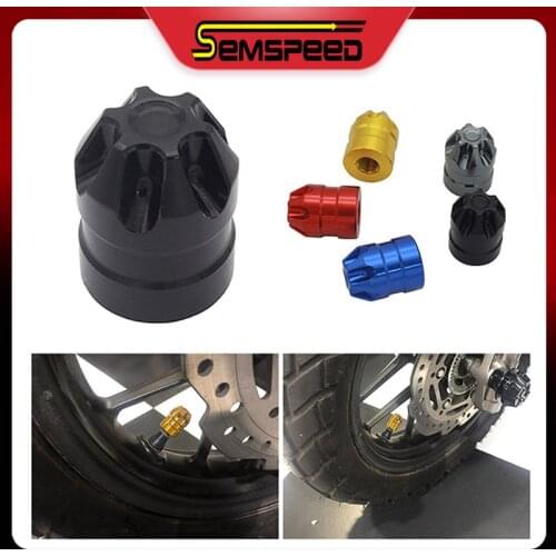 Universal SEMSPEED Motorcycle Tire Valve Air Port Stem Cover Cap Plug For Honda Forza 300 CB650R Hornet 600 XADV 150 PCX 150