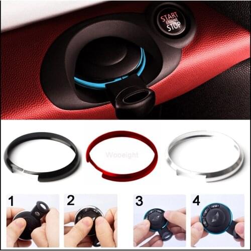 Wooeight 1X Car Key Chain Protection Decorative Ring Interior Decoration fit for Mini Cooper 2008-up on R55 R56 R57 R58 R59 R60