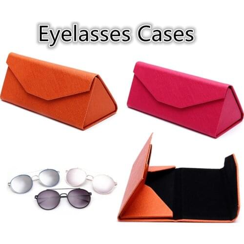 Folding Glasses Case Protective Sunglasses Box Accessories Reading Eyeglasses Bag Student Glasses Pouch Eyewear Container