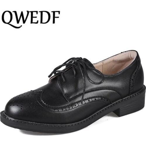 2019 Tassel Oxford Shoes Ladies Single Flats Platform Moccasins Casual Slip On Loafers Women Small Leather Derby Shoes X14-13
