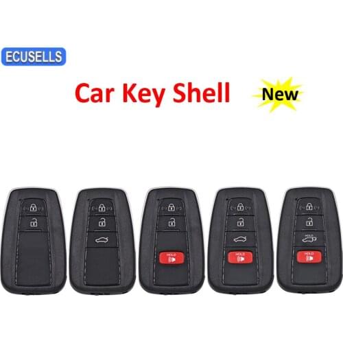2/3/4 Button Smart Remote Car Key Shell Case Housing for Toyota Avalon 2019 Camry 2018 C-HR 2018 2019 Prius Prius Prime MOZBR1ET