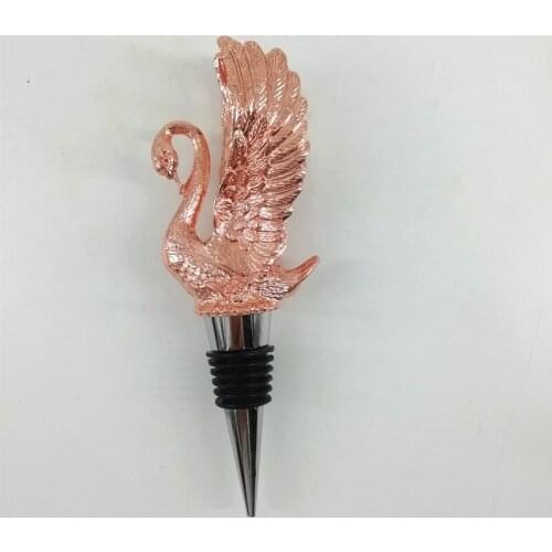 4-Color Creative Zinc Alloy Cap Swan Stopper Preservation Plug Gold Rose Gold Bar Bottle Cover Tool Wine Bottle Decoration