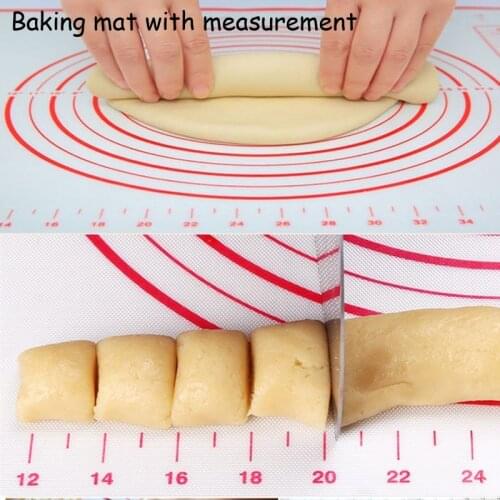 Non Stick Silicone Dough Rolling Mat Baking Fondant Pastry Clay Pad Sheet 40x50cm C66
