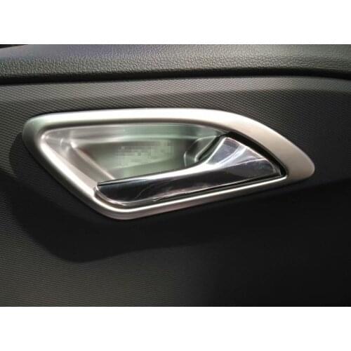 Car ABS Inner Door Handle Door Bowl Cover Trim Interior Accessories Fit For Hyundai IX35 2018 2019 2020