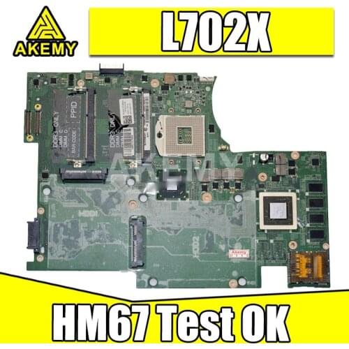 DAGM7MB1AE1 Laptop motherboard for Dell XPS 17 L702X original mainboard HM67