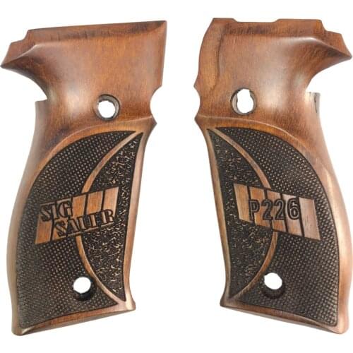 Sig Sauer P226 Laser Cut Sig Sauer P226 Writing Wooden Grip