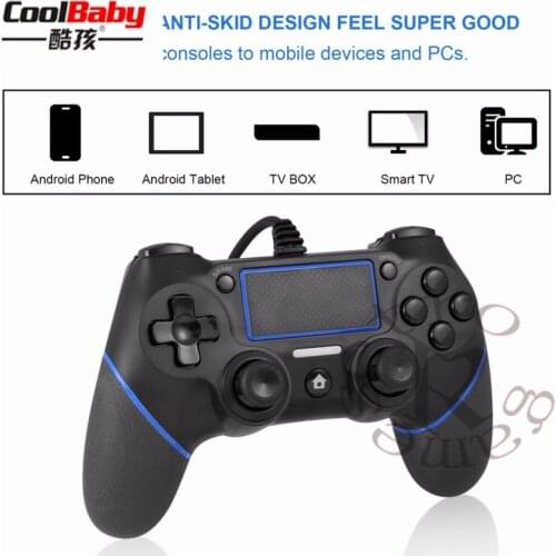DHL 10pcs/lot USB Wired Gamepad Controller For PS4 Game Controller For Sony Playstation 4 Joystick Gamepads