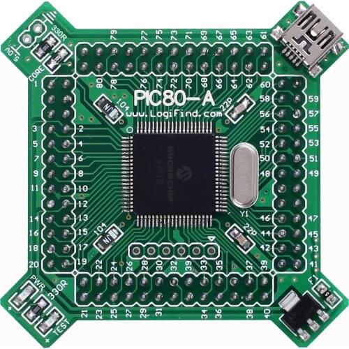 DsPIC Microcontroller Learning Development Board Core Board PIC80-A with DsPIC33FJ128GP708A
