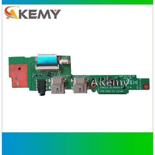 K501UX K501LX K501UW USB IO Board For ASUS A501L K501 K501LX K501LB K501U A501U K51UXM cable Laptop Audio USB IO JACK Board