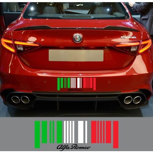 Car Rear Window Trunk Surface Body Colorful Decorative Stickers for Alfa Romeo Giulia Giulietta Stelvio Exterior Accessories