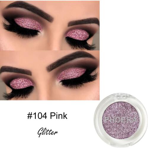 PHOERA Shimmer Glitter Eyeshadow palette long-lasting water-tight Pigmented durable comfortable touch Eye part cosmetic TSLM1