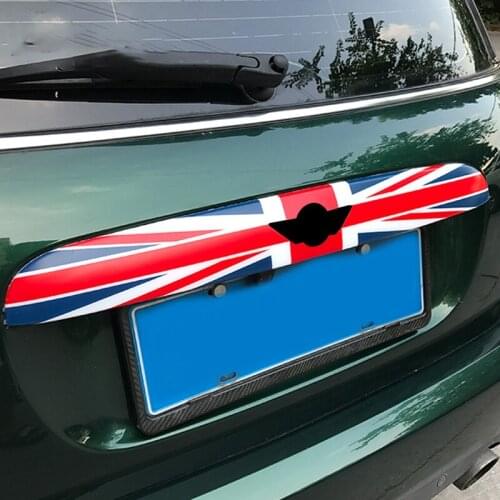 For Mini Cooper F55 F56 Car Rear Trunk Handle Sticker Tail Tailgate Back Door Cover Shell Outdoor Decoration Auto Accessories