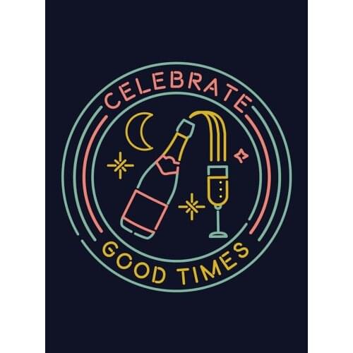 Neon Sign For Celebrate good times Floor Lamp moon bottle wine Beer resterant light Hotel shop diner coffee Impact Attract light