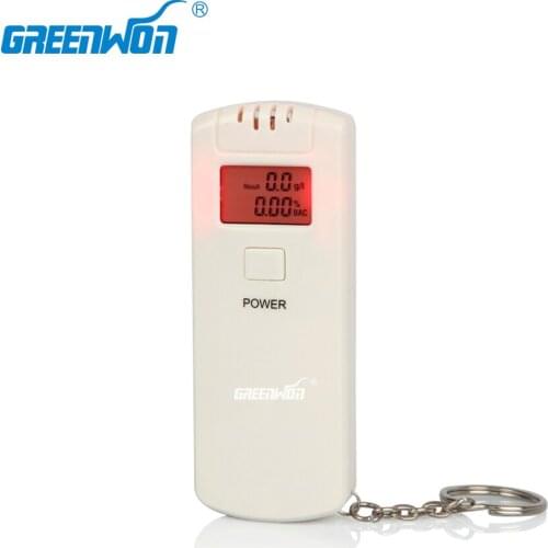 2PCS/ 2019 NEW ABT-64s Keychain Alcohol Tester Breathalyzer Color box package! Dorp Shipping! Wholesale