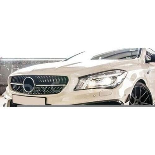 Front Fog Lamp Air Knife Trim Carbon Fiber Splitter Decoration Strips For Benz CLA Class W117 C117 CLA200 CLA220 2017 2018