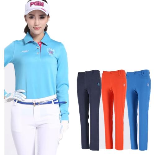 Pgm Golf Pants Golf Trousers Sportwear Female Slim Trouser Lightweight Full Length Pant Sport Golfs Apparel Pants AA51864