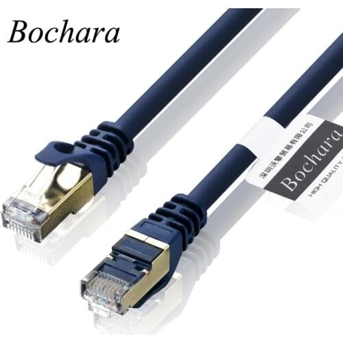 Bochara Gold Plated Cat8 Ethernet Rj45 Cable Multi-Shielded For Modem Router LAN Network 3m 5m 10m 15m 20m